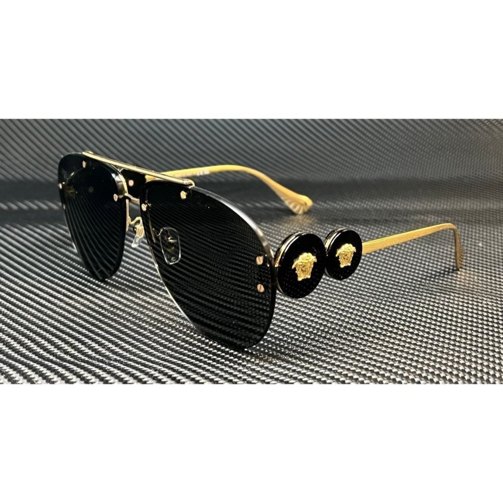 Versace Gold Dark 63mm Sunglasses!